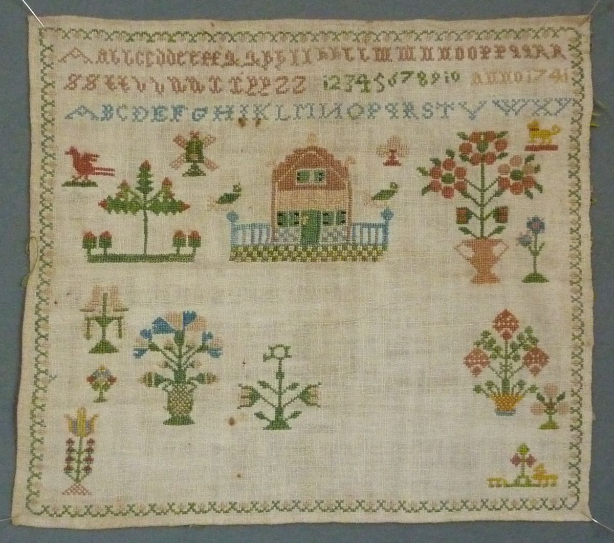 Freisan Sampler unfinished 1741 | Embroidered Textiles | Meg Andrews ...