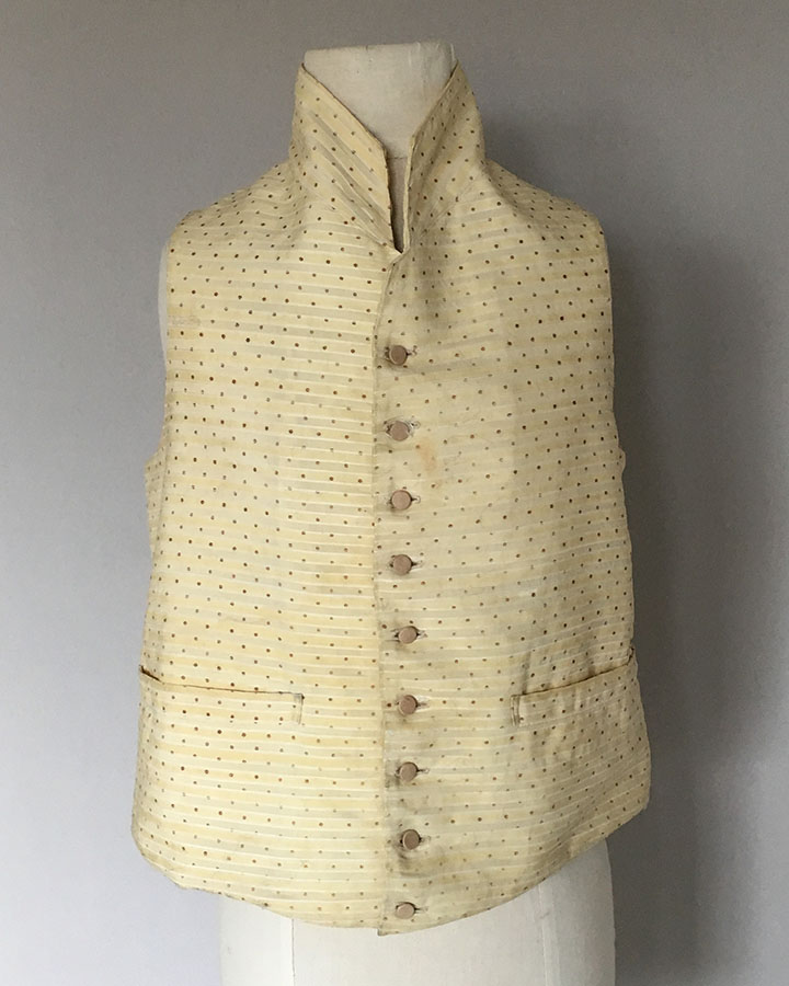 Striped Waistcoat c 1810 | English & European Dress | Meg Andrews ...