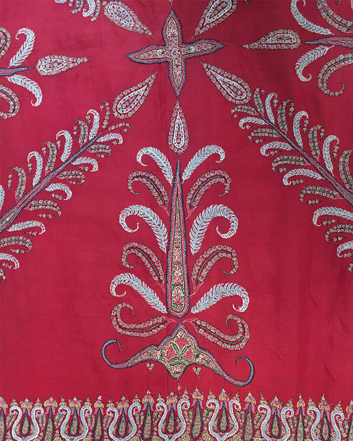 Kashmir Embroidered Shawl 1850s | Kashmir Shawls | Meg Andrews ...