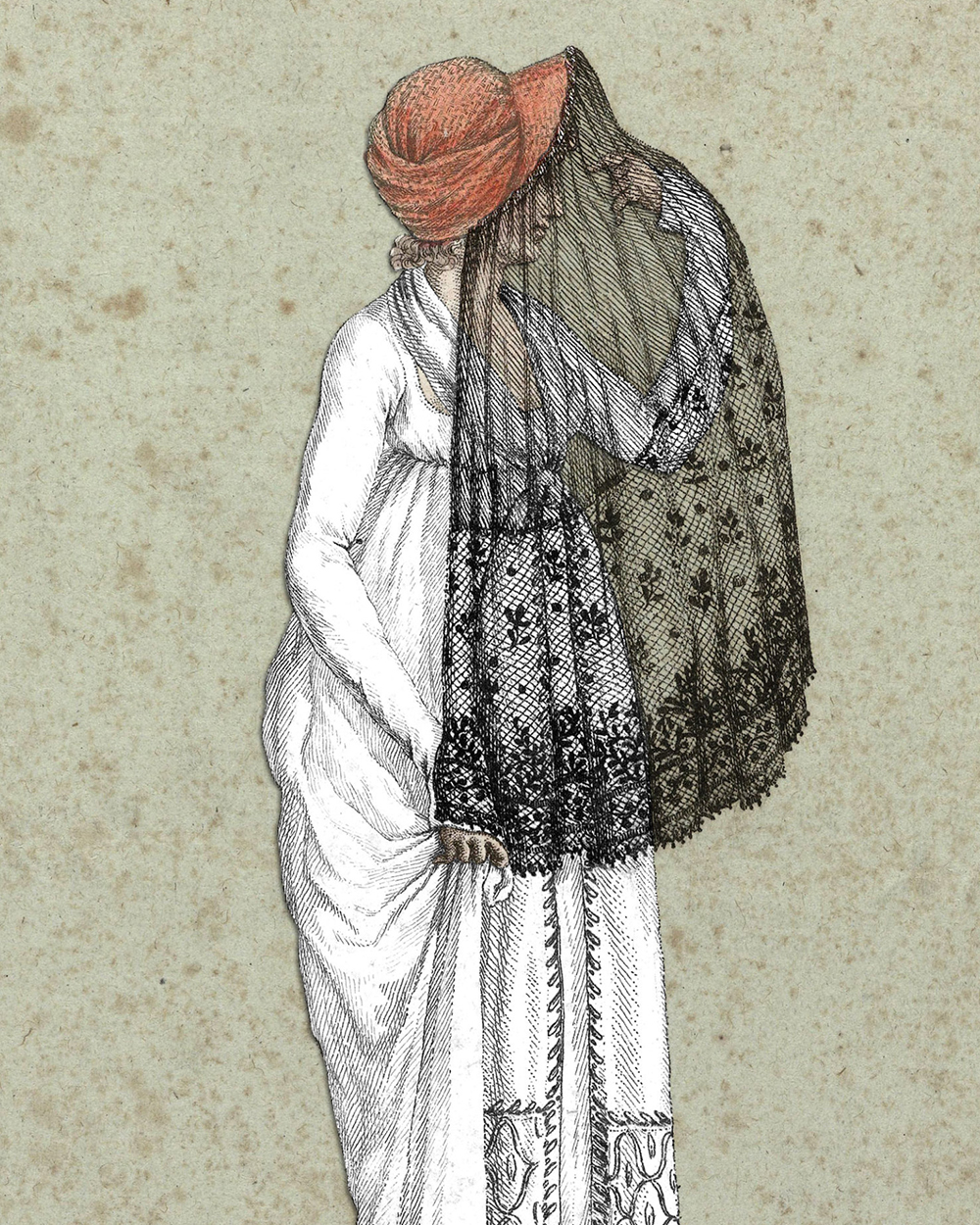 Courtaulds Mourning Veil