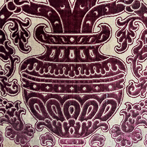 Two Ciselé Velvet Panels 17th c