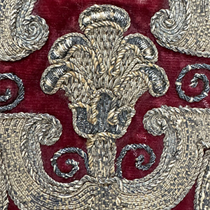 Italian Filé Velvet Runner 18th c