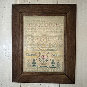 Elizabeth Sloman's Sampler Early 19th c